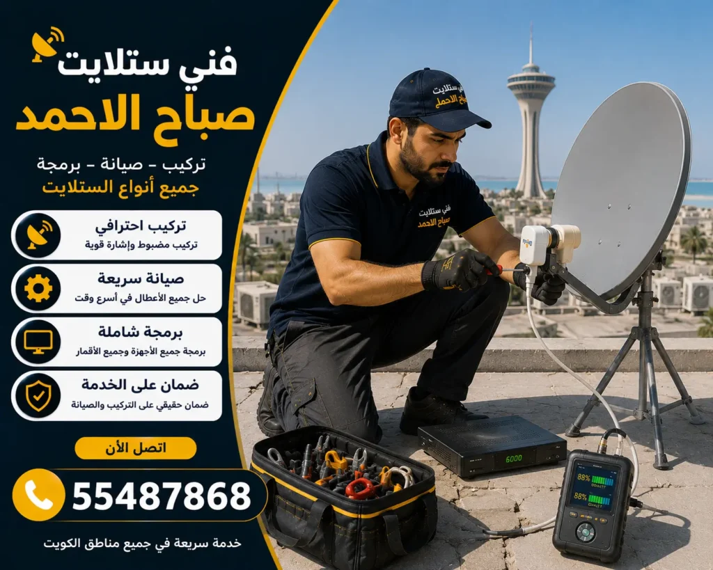 فني ستلايت صباح الاحمد