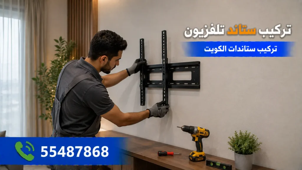 تركيب ستاند تلفزيون ثابت